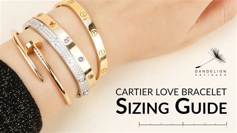 cartier love sizing|Cartier bracelet size chart pdf.